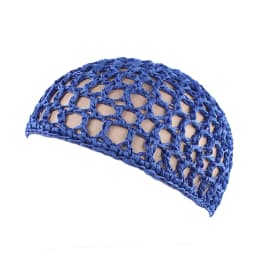 New Women's Mesh Hair Net Black Wig Caps handmade Crochet Cap Adjustable Strap Hair Net for Sleeping Turban Hat Chemo Hats