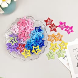 20 Colorful Star BB Hair Clips For Girls Children Lovely Hair Decorate Hairpins Barrettes Headwear Kids Hair Accessories