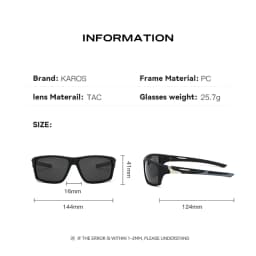 KAROS Sports Polarized Sunglasses Unisex with UV400 Filter Perfect for Fishing Camping Water Sports Offering Enhanced Clarity