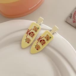 2pcs Simple Sakura Pink Seamless Hair Clip Women Acetate Sheet No Bend Bangs Clip Duckbill Clip Hairpins Hair Styling Tool
