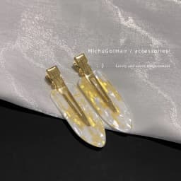 2pcs Simple Sakura Pink Seamless Hair Clip Women Acetate Sheet No Bend Bangs Clip Duckbill Clip Hairpins Hair Styling Tool