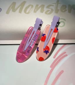 2pcs Simple Sakura Pink Seamless Hair Clip Women Acetate Sheet No Bend Bangs Clip Duckbill Clip Hairpins Hair Styling Tool