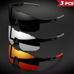 1/3pcs Men's Oversized Colorful Coating Glasses for Men Bicycle Windproof Sunglasses Outdoor Sports Motorcycy Cycling