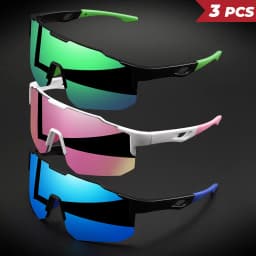 1/3pcs Men's Oversized Colorful Coating Glasses for Men Bicycle Windproof Sunglasses Outdoor Sports Motorcycy Cycling
