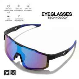 1/3pcs Men's Oversized Colorful Coating Glasses for Men Bicycle Windproof Sunglasses Outdoor Sports Motorcycy Cycling