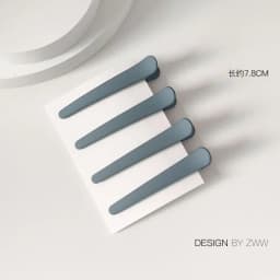 4Pcs/Set 7.8cm Barrettes Matte Solid Plastic Duckbill Hair Clips Hairpin No Trace Bangs Headwear Hair Accessories Women Girls