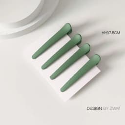 4Pcs/Set 7.8cm Barrettes Matte Solid Plastic Duckbill Hair Clips Hairpin No Trace Bangs Headwear Hair Accessories Women Girls