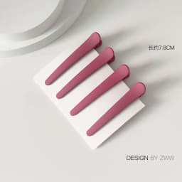 4Pcs/Set 7.8cm Barrettes Matte Solid Plastic Duckbill Hair Clips Hairpin No Trace Bangs Headwear Hair Accessories Women Girls