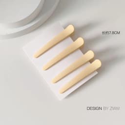 4Pcs/Set 7.8cm Barrettes Matte Solid Plastic Duckbill Hair Clips Hairpin No Trace Bangs Headwear Hair Accessories Women Girls