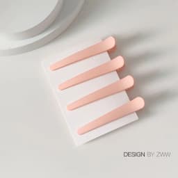 4Pcs/Set 7.8cm Barrettes Matte Solid Plastic Duckbill Hair Clips Hairpin No Trace Bangs Headwear Hair Accessories Women Girls