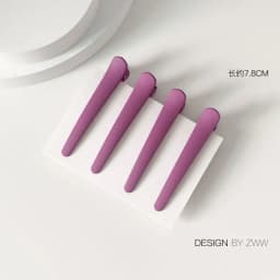4Pcs/Set 7.8cm Barrettes Matte Solid Plastic Duckbill Hair Clips Hairpin No Trace Bangs Headwear Hair Accessories Women Girls
