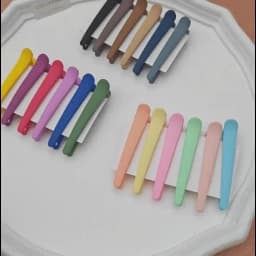 4Pcs/Set 7.8cm Barrettes Matte Solid Plastic Duckbill Hair Clips Hairpin No Trace Bangs Headwear Hair Accessories Women Girls