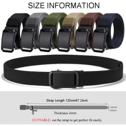 Newest Automatic Buckle Belt Canvas Tactical Waist Belt Durable Casual Outdoor Hunting Golf Adventure Training Pant Belt for Man