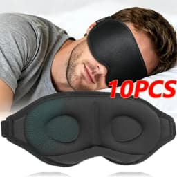 1/3/10PCS 3D Full Shading Sleep Mask Relaxing and Zero Pressure Soft and Breathable Nap Mask To Relieve Eye Fatigue