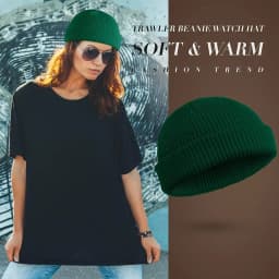Beanie Knit Hats Fashion Men Boy Skullcap Sailor Caps Cuffs Retro Navy Short Hat Solid Color Unisex Winter Warm Cap Roll-up Edge