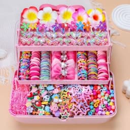 Flower High Elastic Hair Accessories Set No Hurt Hair Colorful Girls Hair Bands Hair Ties Girls Children