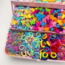 Flower High Elastic Hair Accessories Set No Hurt Hair Colorful Girls Hair Bands Hair Ties Girls Children
