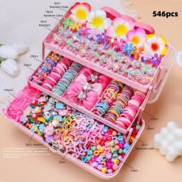 Flower High Elastic Hair Accessories Set No Hurt Hair Colorful Girls Hair Bands Hair Ties Girls Children