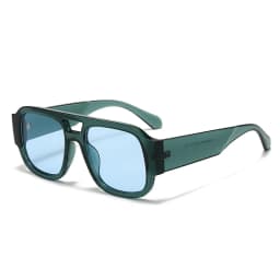Protective Glasses 1/4 Sets Large Frame Double Bridges Square Sun Glasses Women Candy Color Men Eyeglasses Outdoor Sports Shades