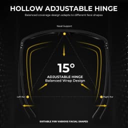 Premium Square Polarized Sunglasses - Spring Hinge Design, Comfort Fit for Cycling, Fishing, Beach & Daily Wear
