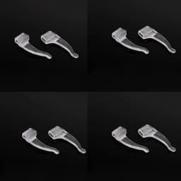 8pcs Silicone Eyeglass Ear Hooks, Anti-Slip Glasses Ear Grips, Universal Eyewear Retainers for Sports, Reading, Prevent Glasses