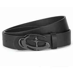Men's Unique Design Smooth Buckle Belt Fashionable Trendy Casual Pants Accessories Simple Men's Birthday Gifts
