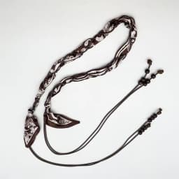 Fashionable Ethnic-Style Vintage Silk Scarf Handmade Nylon Waxed Cord Belt – Elegant and Versatile Decorative Cord for Jeans