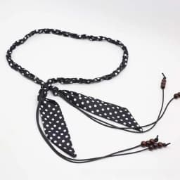 Fashionable Ethnic-Style Vintage Silk Scarf Handmade Nylon Waxed Cord Belt – Elegant and Versatile Decorative Cord for Jeans