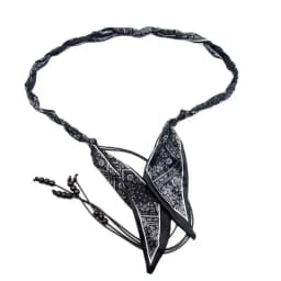 Fashionable Ethnic-Style Vintage Silk Scarf Handmade Nylon Waxed Cord Belt – Elegant and Versatile Decorative Cord for Jeans