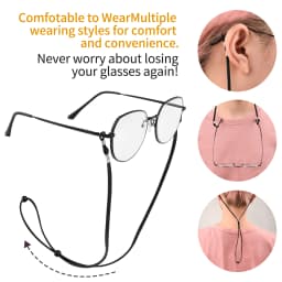 Solid Color Anti-lost Eyeglass Lanyard Suede Cloth Rope Adjustable Glasses Strap Unisex Anti-Slip Anti-Lost Glass