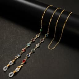 Sunglasses Masking Chains For Women Acrylic Pearl Crystal Eyeglasses Chains Lanyard Glass New Fashion Jewelry Wholesale