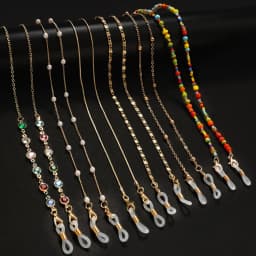 Sunglasses Masking Chains For Women Acrylic Pearl Crystal Eyeglasses Chains Lanyard Glass New Fashion Jewelry Wholesale