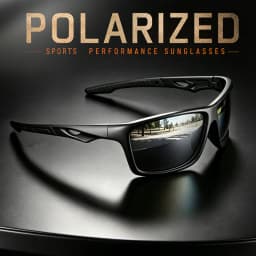 Vintage Outdoor Polarized Sunglasses Men Women Shield Lens Sports Sun Glasses PC Frame TAC Lens Wide Fit Durable UV400