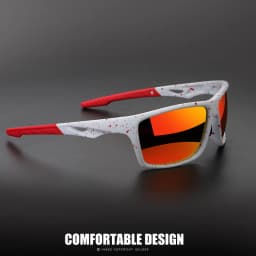 Vintage Outdoor Polarized Sunglasses Men Women Shield Lens Sports Sun Glasses PC Frame TAC Lens Wide Fit Durable UV400