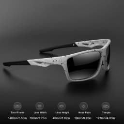 Vintage Outdoor Polarized Sunglasses Men Women Shield Lens Sports Sun Glasses PC Frame TAC Lens Wide Fit Durable UV400