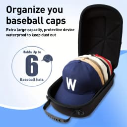 1pc Baseball Hat Travel Bag Baseball Cap Travel Case Storage Carrier Box Display Bag Eva Baseball Cap Carrying Bag