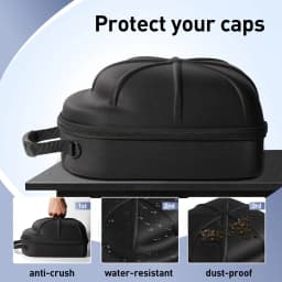 1pc Baseball Hat Travel Bag Baseball Cap Travel Case Storage Carrier Box Display Bag Eva Baseball Cap Carrying Bag