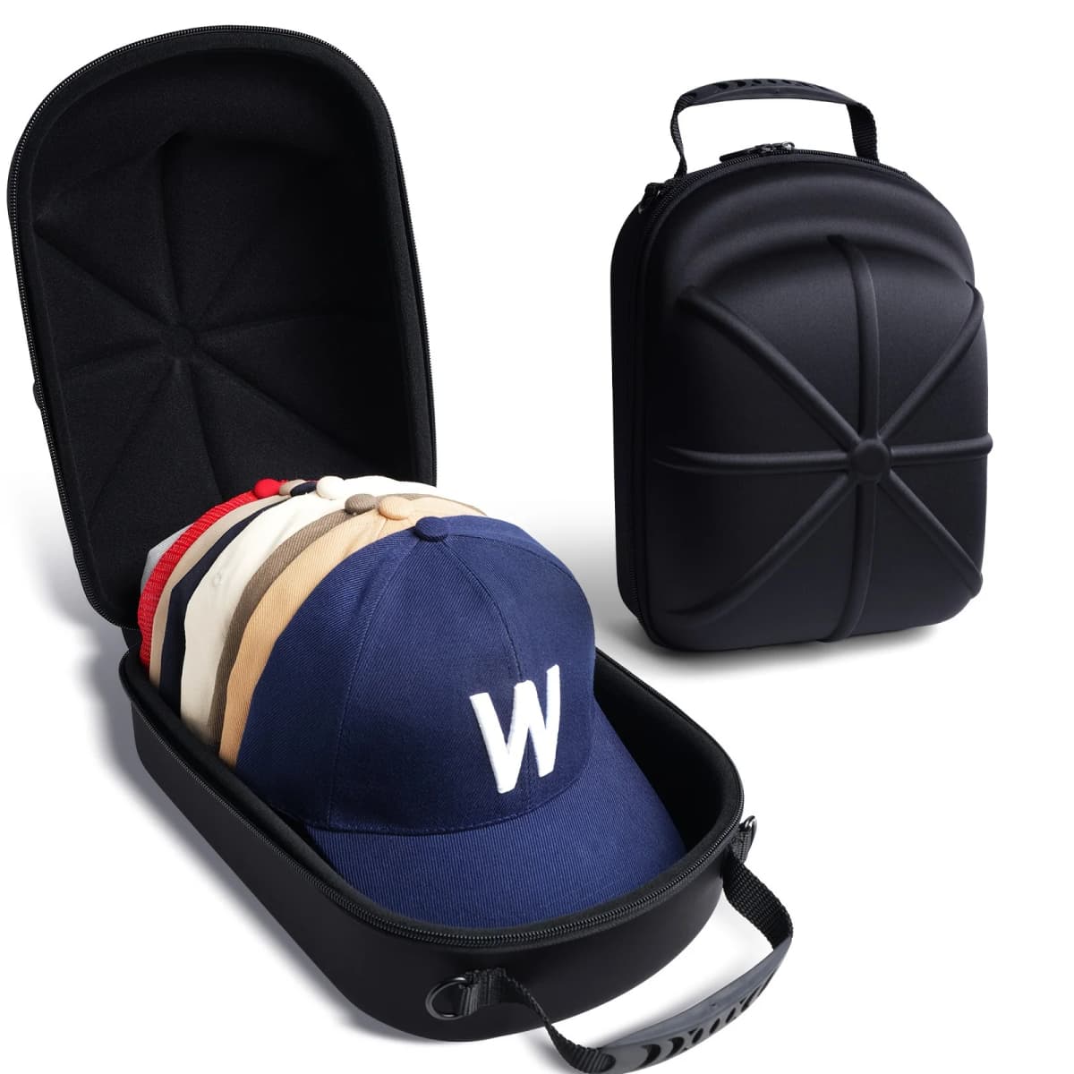 1pc Baseball Hat Travel Bag Baseball Cap Travel Case Storage Carrier Box Display Bag Eva Baseball Cap Carrying Bag
