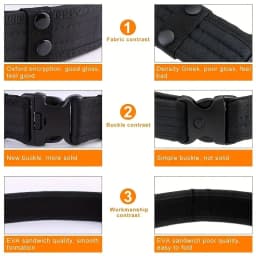 Men's Belt Outdoor Camouflage Tactical Belt Oxford Cloth Belt Mountaineering Belt Nylon Wide Waist Belt Work Belt Neutral Belts