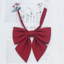 Students Red Solid Bowtie Cotton Bow Tie for Women Uniform Collar Butterfly Cravats Girls Bowties JK Shirt Dress Neck Wear Ties