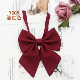 Students Red Solid Bowtie Cotton Bow Tie for Women Uniform Collar Butterfly Cravats Girls Bowties JK Shirt Dress Neck Wear Ties