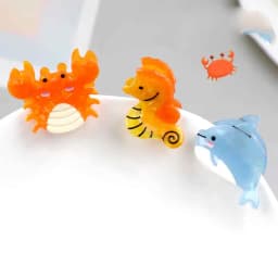8/6/4Pcs Acetate Ocean Animal Hair Clips Summer Beach Non-Slip Hair Claws Crab Starfish Whale Hair Accessories for Women Girl