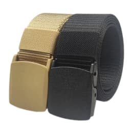 White Automatic Buckle Nylon Army Tactical Men's Belt Military Canvas Waist Belt Outdoor Strap Travel Jeans Waistband for Women