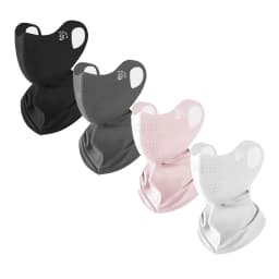 4PCS Sunscreen Veil UV Protection Women Summer Neck Face Mask Ice Silk Breathable Outdoor Sun Protect Masks Veils Face Cover Set