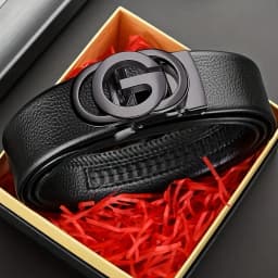 Men's Business Belt - Genuine High Quality Alloy Automatic Buckle Belt, Fashionable Buckle Fashionable Luxury Casual Belt