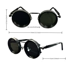 Men's Retro Steampunk Rotating Fashion Glasses - Adjustable Brightness Suitable for Party and Casual Wearing - Bohemian Style Gl