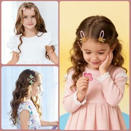 Cartoon Animal Fruit BB Hair Clips for Girls Cute Sequin Droplet Design Snap Barrettes Toddler Daily Headwear Accessory
