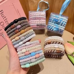 2026 New Erling Haaland Hair Ties 8-Pack Premium Elastic Ponytail Holders No-Snag Durable Rubber Bands For Bun & Pony