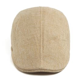 Linen Flat Cap Breathable Ivy Hat Summer Elderly Men Newsboy Cap Unisex Cabbie Hat Vintage British Driving Gatsby Cap Adjustable