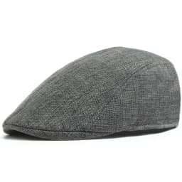 Linen Flat Cap Breathable Ivy Hat Summer Elderly Men Newsboy Cap Unisex Cabbie Hat Vintage British Driving Gatsby Cap Adjustable